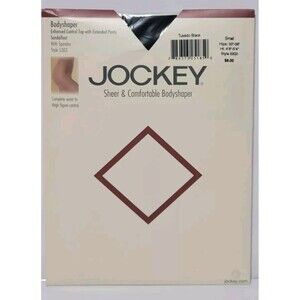 Vintage Jockey Pantyhose Sheer & Comfortable Bodyshaper Size Small Tuxedo Black